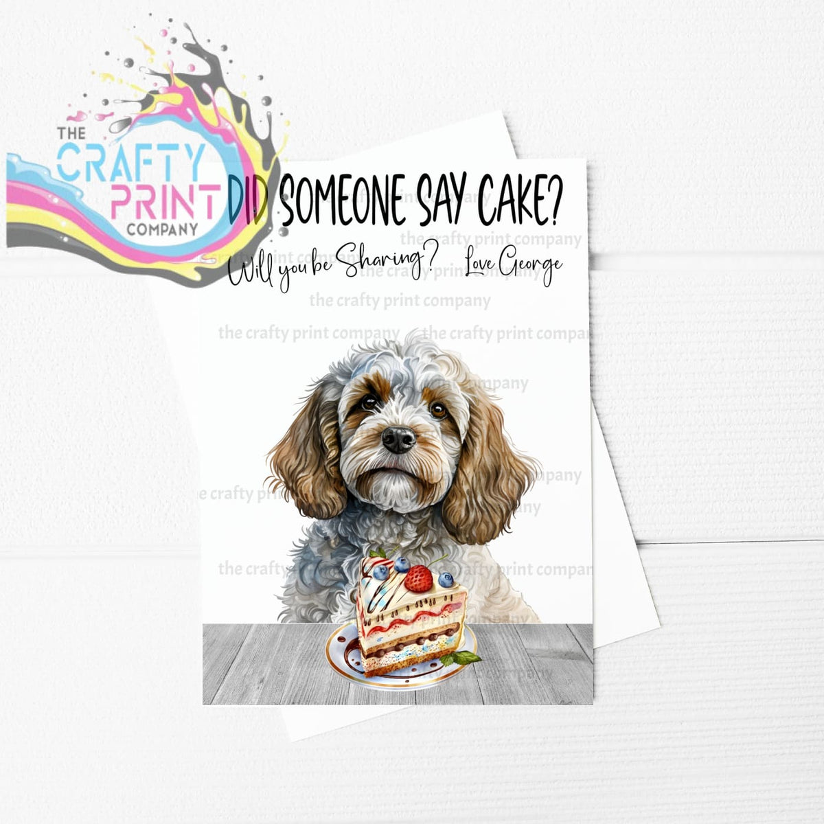 Cockapoo birthday cake best sale