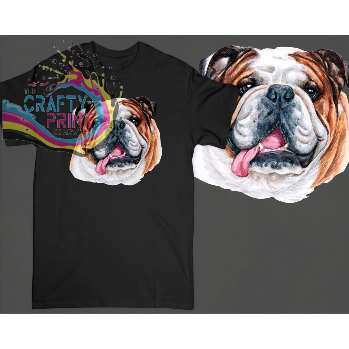 English Bulldog T shirt The Crafty Print Company