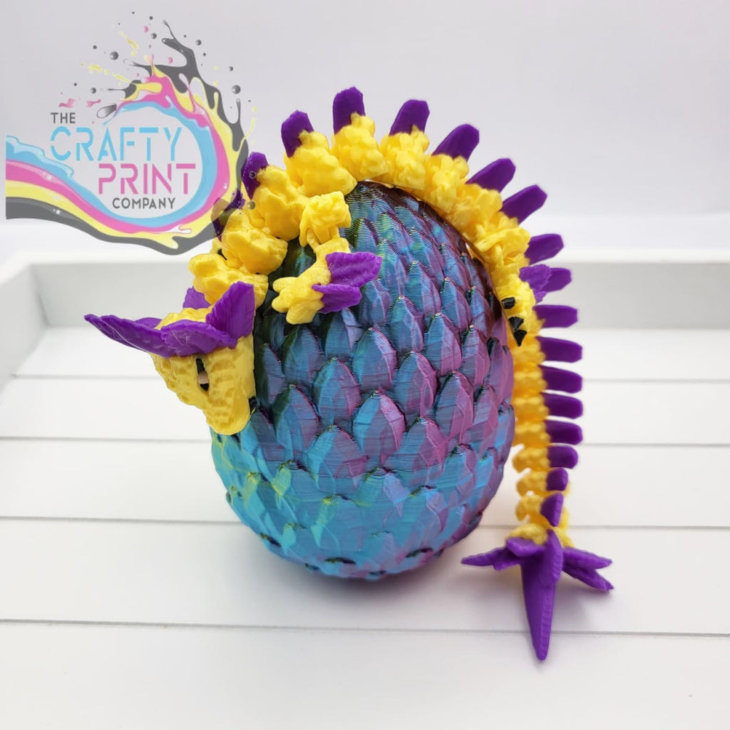 3D Printed Axolotl Dragon in Egg