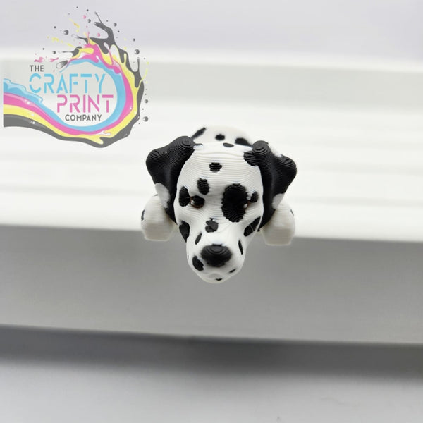 3D Printed Dalmation Dog Articulated Flexi Keyring/Fidget