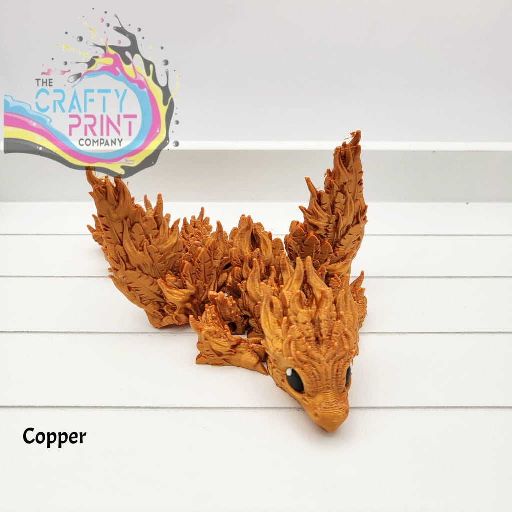 3D Printed Phoenix Dragon - Copper