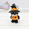 3D Printed Pumpkin Panda Articulated Flexi Keyring/Fidget