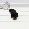 3D Printed Rottweiler Dog Articulated Flexi Keyring/Fidget