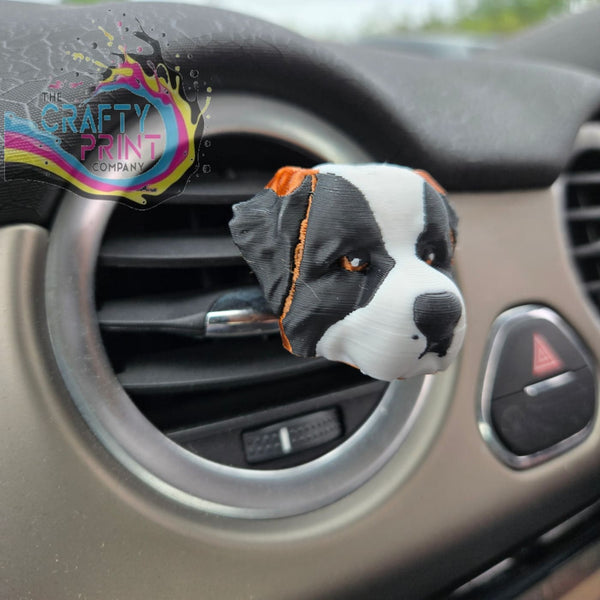 3D Printed Saint Bernard Car Air Freshener Vent Clip