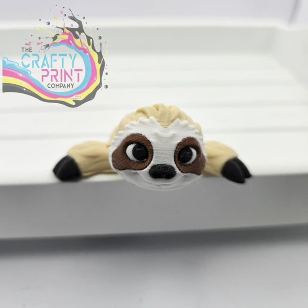 3D Printed Sloth Articulated Flexi Keyring/Fidget