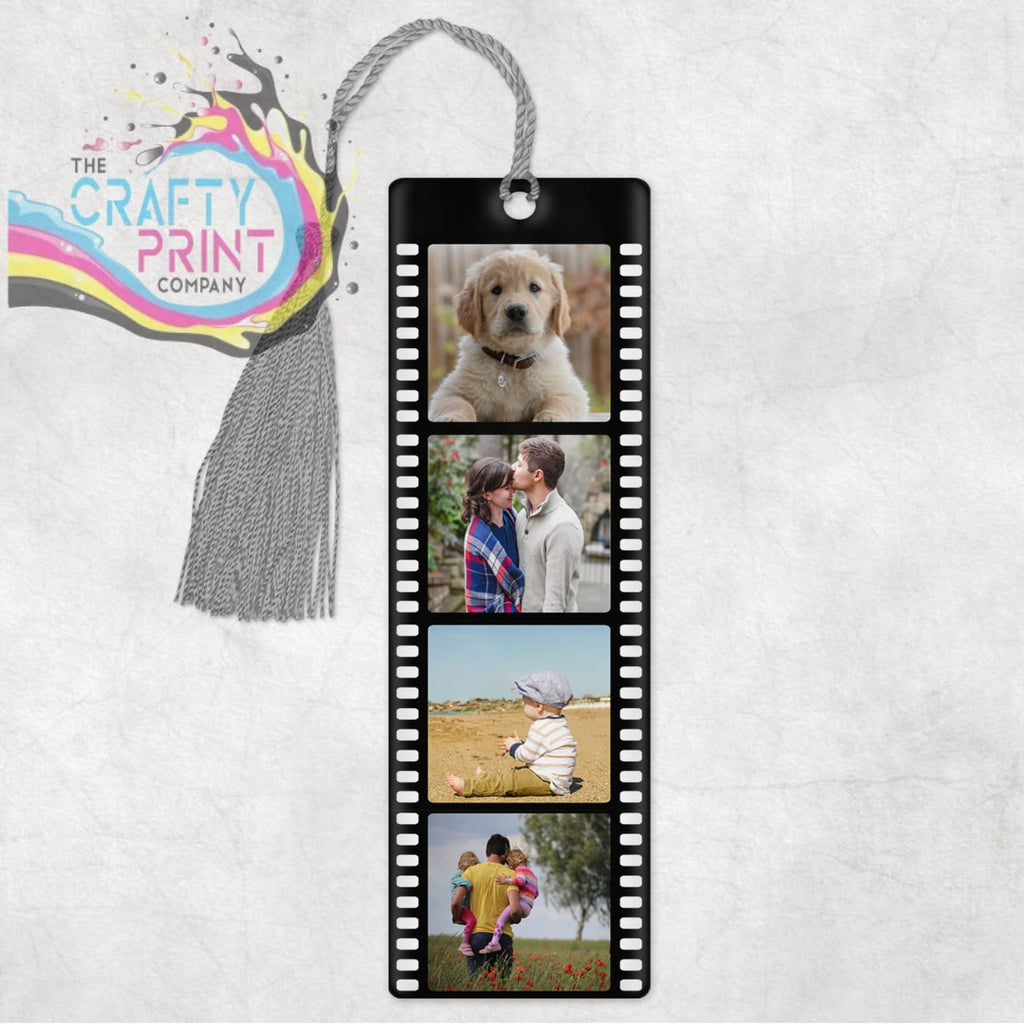 4 Photo Personalised Film Strip Bookmark - Bookmarks