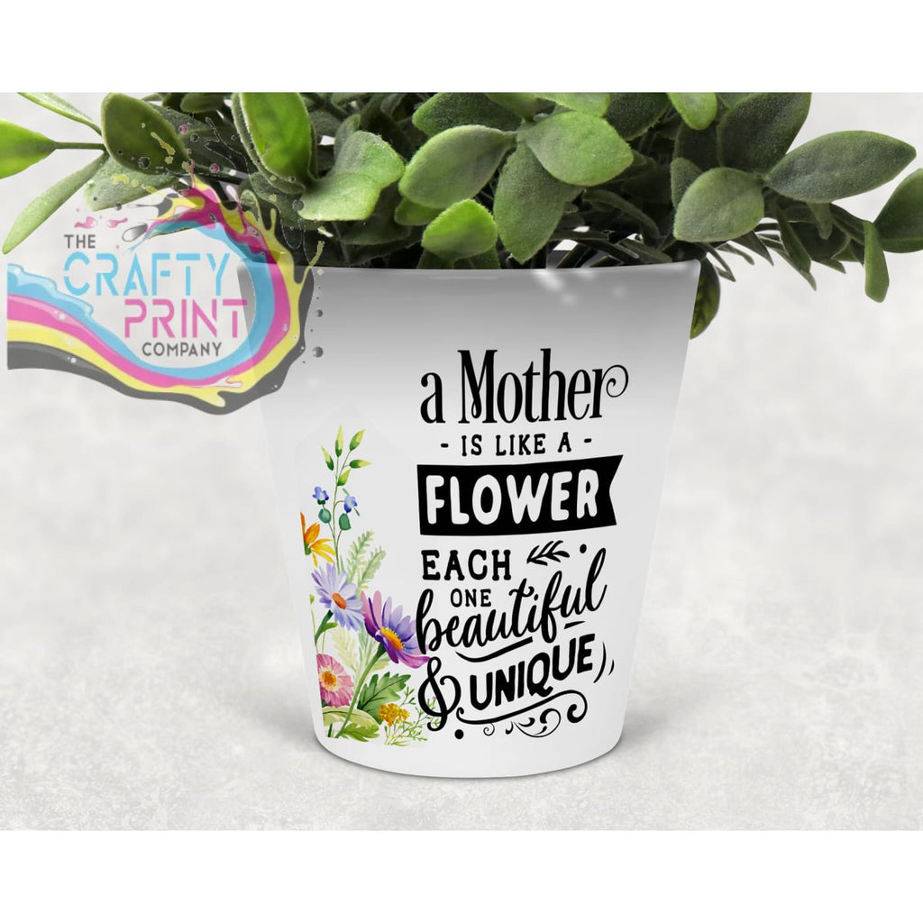 A Mother is like a flower Plant Pot - Home & Garden > Lawn