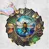 Bee Stained Glass Wind Spinner