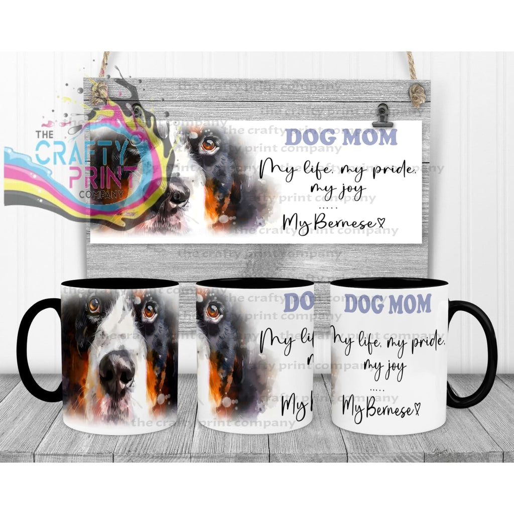 Bernese Mountain Dog Mom Mug - 11oz Ceramic / Black Handle