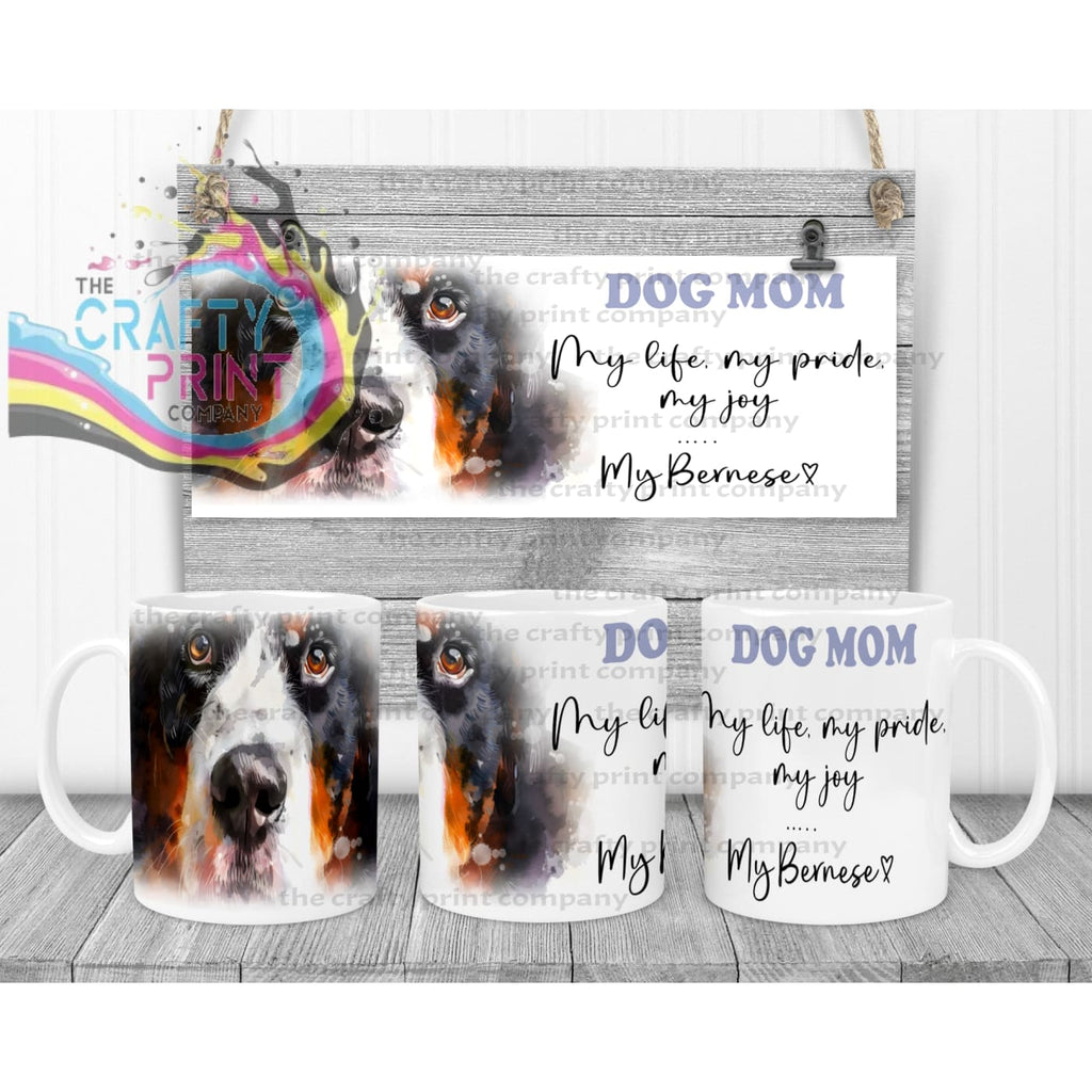 Bernese Mountain Dog Mom Mug - 11oz Ceramic / White Handle