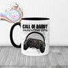 Call of Daddy Parenting Ops Mug - Black Handle & Inner