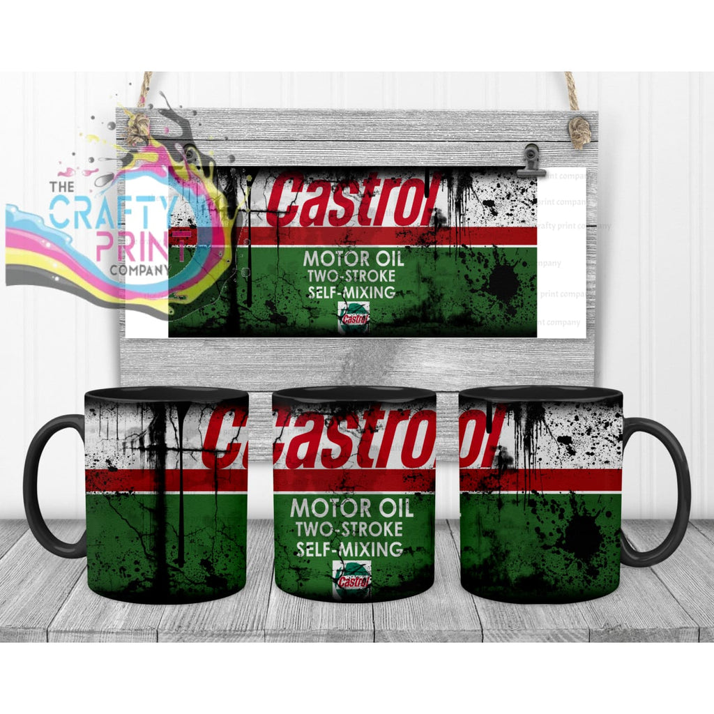 Castrol Dirty Mug - Black Handle & Inner - Mugs