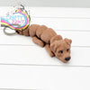 Chocolate Labrador Articulated Flexi Keyring / Fidget