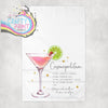 Cosmopolitan Cocktail Recipe Tea Towel - Kitchen Towels