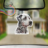 Dalmation Head Car Air Freshener with Fragrance Bottle