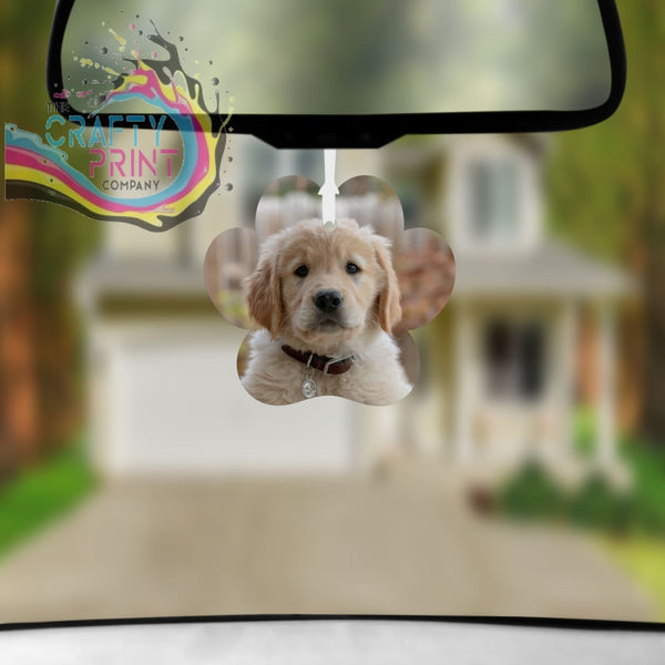 Design your Own Car Air Freshener Paw Print Shape - Vehicle