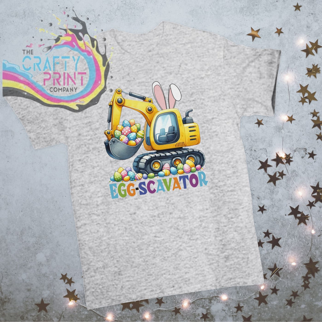 Egg-scavator Easter Children’s T-shirt - Grey - Shirts &