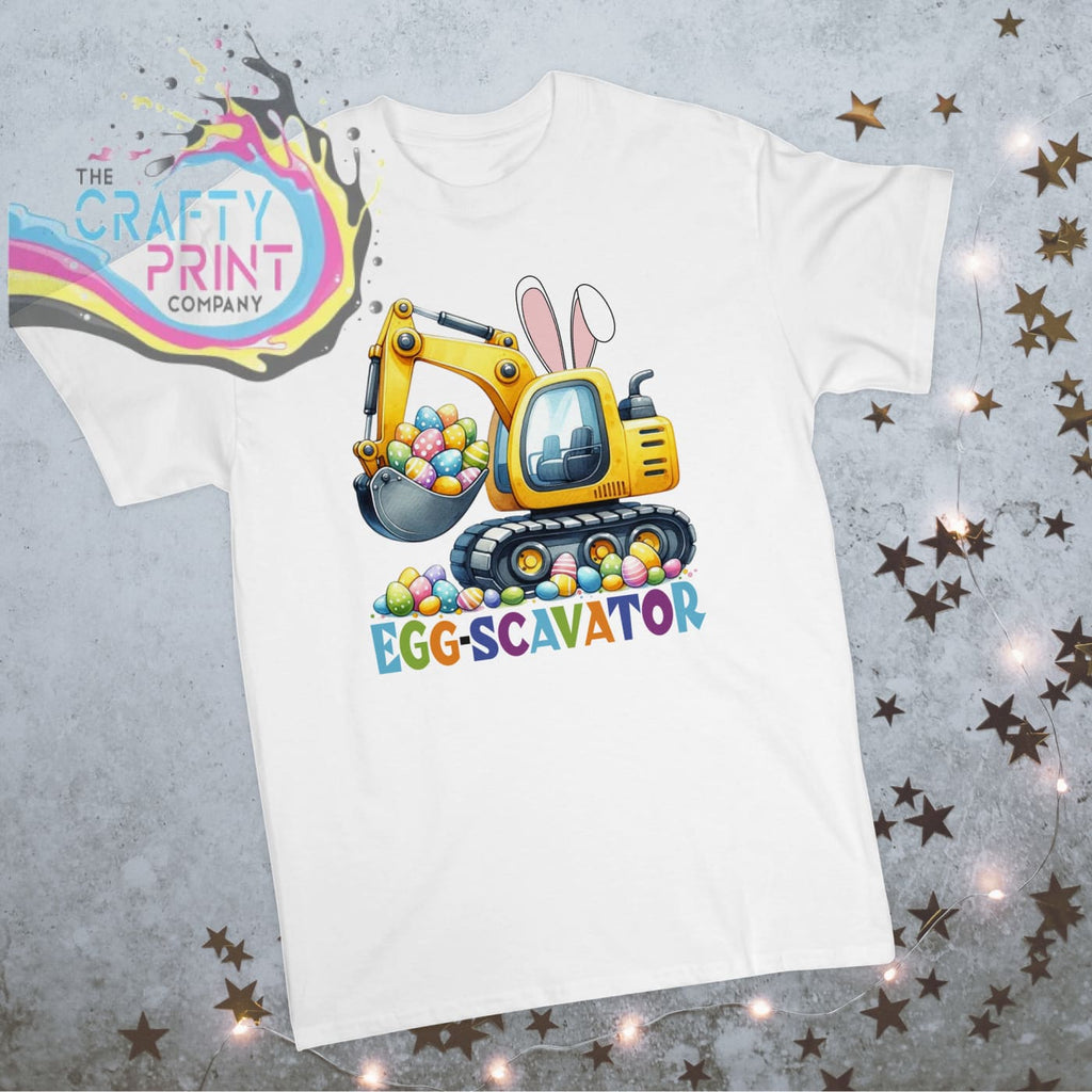 Egg-scavator Easter Children’s T-shirt - White - Shirts &