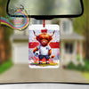 England Football Highland Cow Car Air Freshener - Vehicle