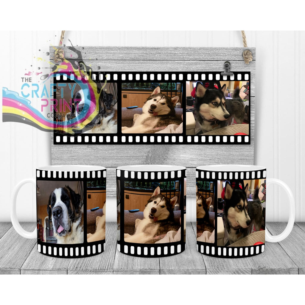 Film Strip Photo Mug - White Handle & Inner - Mugs