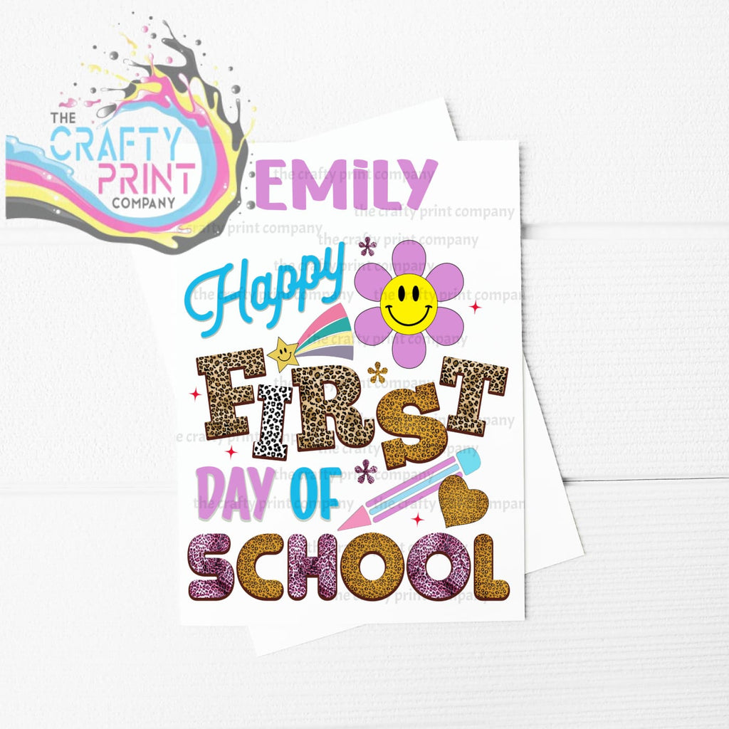 First day of School Flower A5 Card - Greeting & Note Cards