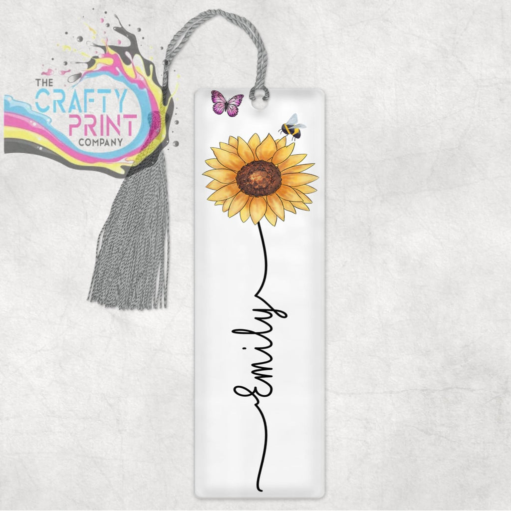 Flower Personalised Bookmark - Acrylic - Bookmarks