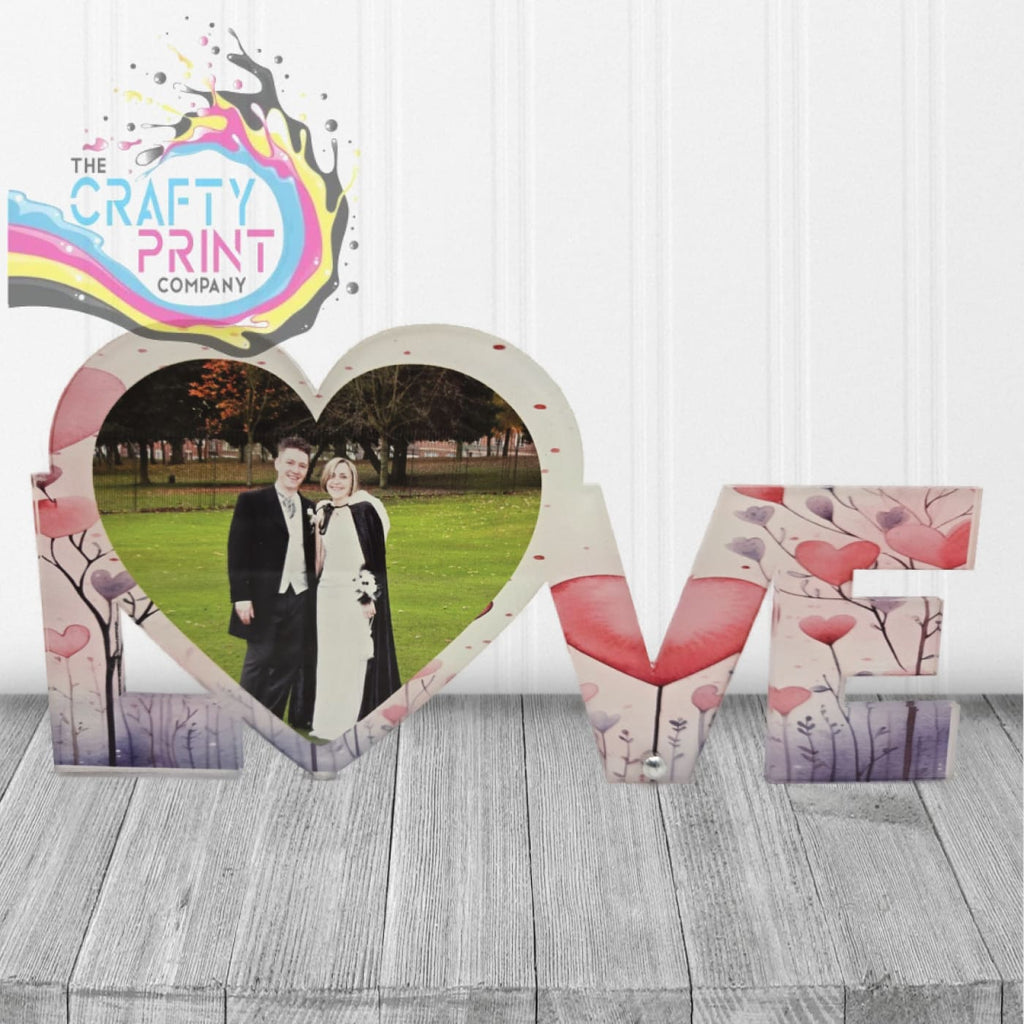 Free standing Love Word Personalised Acrylic - Home &