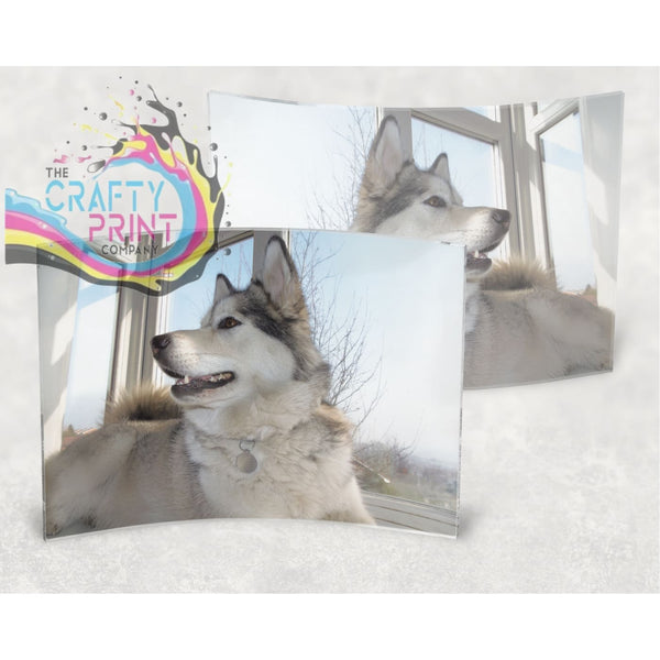 Freestanding Acrylic Curved Photo Panel - Gift Giving