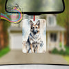 German Shepherd Paw Print Car Air Freshener - Vehicle