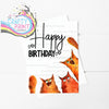 Happy Birthday Cartoon Ginger Cat A5 Card - Greeting & Note