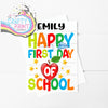 Happy First day of School Heart Apple A5 Card - Greeting &