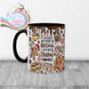 I just want to drink Hot Cocoa Inflated Mug - Black Handle