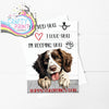 I licked you Springer Spaniel A5 Valentine Card - Greeting