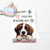 I licked you St Bernard A5 Valentine Card - Greeting & Note