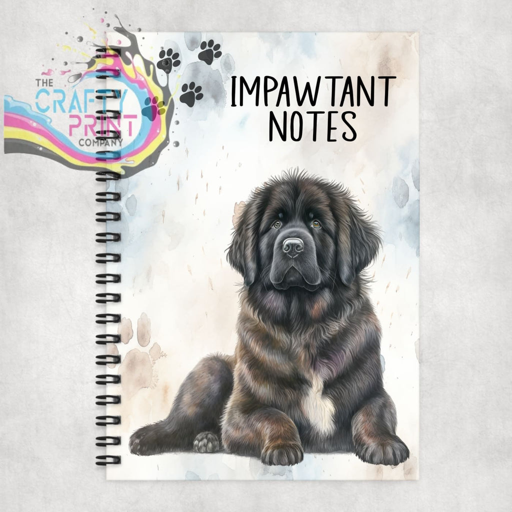 Impawtant Notes Newfoundland Notebook - Notebooks & Notepads