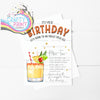 It’s Your Birthday Margarita Cocktail Recipe A5 Card