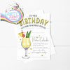 It’s Your Birthday Pina Colada Cocktail Recipe A5 Card