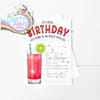 It’s Your Birthday Sea Breeze Cocktail Recipe A5 Card