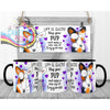 Life is short Hug your Pup Corgi Mug - Black Handle & Inner