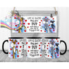 Life is short Hug your Pup Whippet Mug - Black Handle &