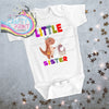 Little Sister Dinosaur Baby Vest - One-Pieces