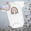 Little Sister Leopard Rainbow Baby Vest - One-Pieces