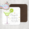 Margarita Cocktail Recipe Coaster - Coasters