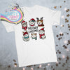 Meowy Christmas Children’s T-shirt - White - Shirts & Tops