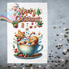 Merry Christmas Gingerbread Man Tea Towel - Kitchen Towels