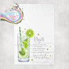 Mojito Cocktail Recipe Tea Towel - Kitchen Towels