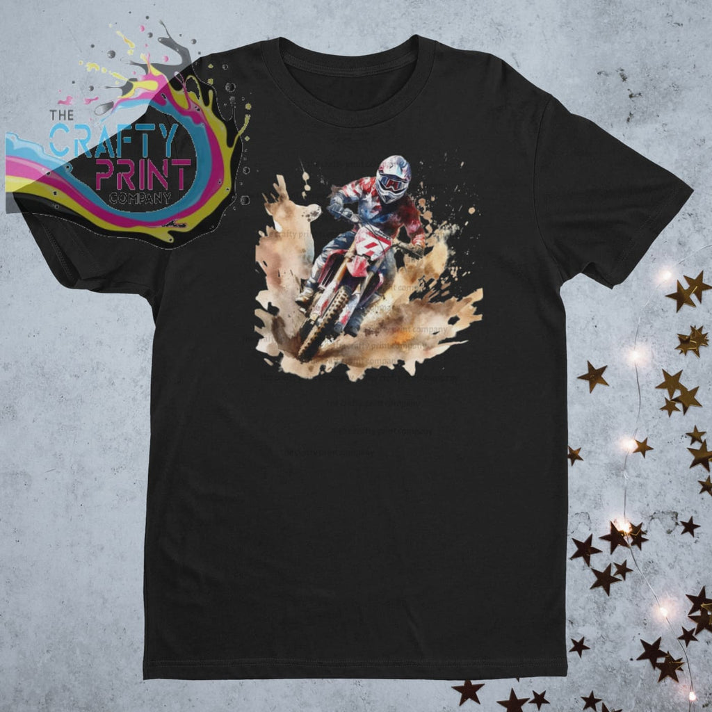 Motocross Rider Children’s T-shirt - Black - Shirts & Tops