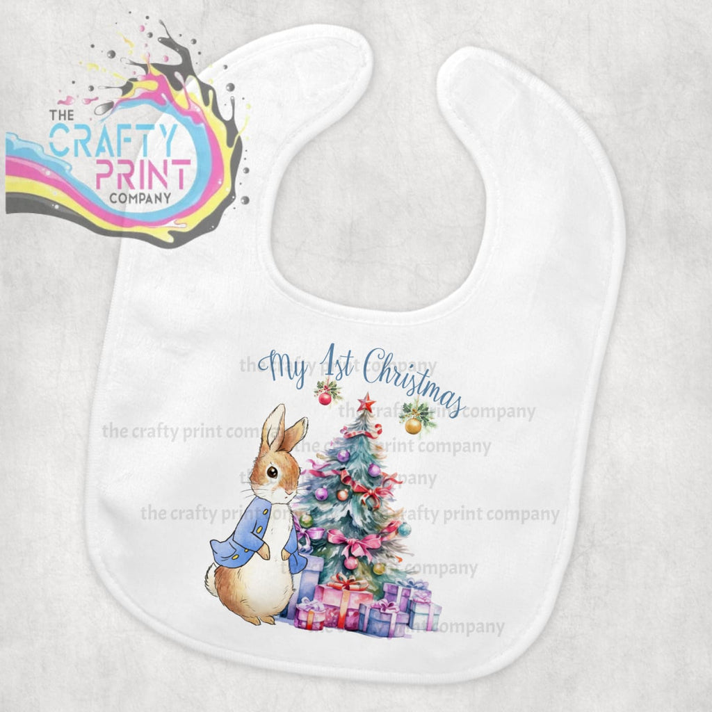 My 1st Christmas Peter Rabbit Baby Bib - & Toddler Clothing