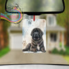 Newfoundland Paw Print Car Air Freshener - Vehicle