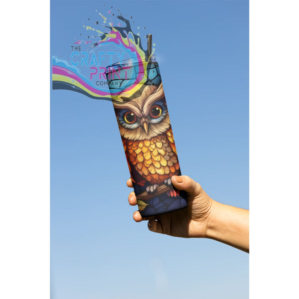 Owl Stained Glass Design 20oz Tumbler